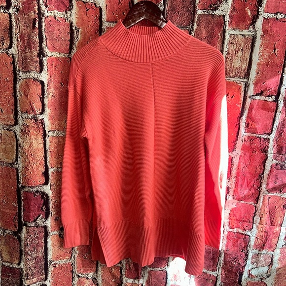 Talbots Sweaters - Talbots FUNNEL NECK women  SWEATER color collar peach size medium